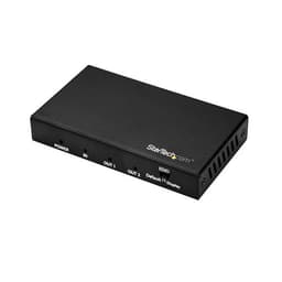 StarTech.com ST122HD202, HDMI, 2x HDMI, 3840 x 2160 pixel, Sort, 1280 x 720 (HD