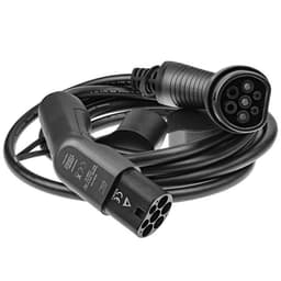 GREENCELL Ladekabel Elbil EV09 Typ2 5m 7.2kW 32A 1-FAS Svart IP55
