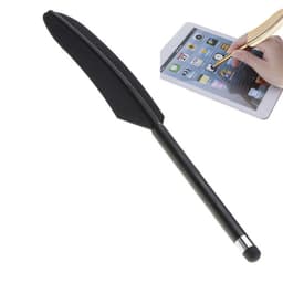 Feather Stylus Penn for berøringsskjermer Svart