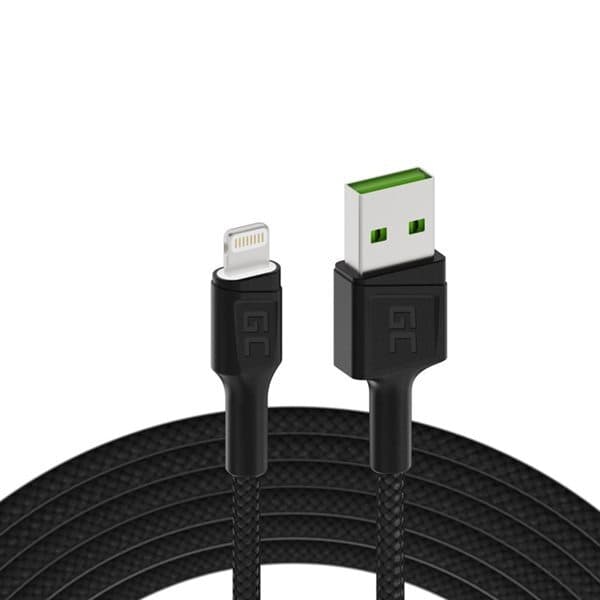 Green Cell snabbladdningskabel till iPhone
