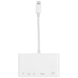 iPhone adapter till USB + HDMI + TF / SD-kort