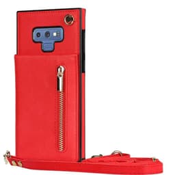 Zipper halskjede deksel Samsung Galaxy Note 9 - Rød