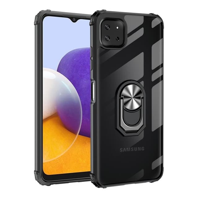 Clear Ring Case Samsung Galaxy A22 5G  - Silver
