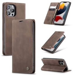 CaseMe Smart FlipCase Apple iPhone 13 Pro Max  - kahvi