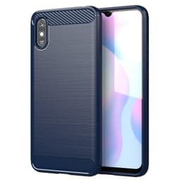 SKALO Xiaomi Redmi 9A Armor Carbon Stødsikker TPU-cover - Blå