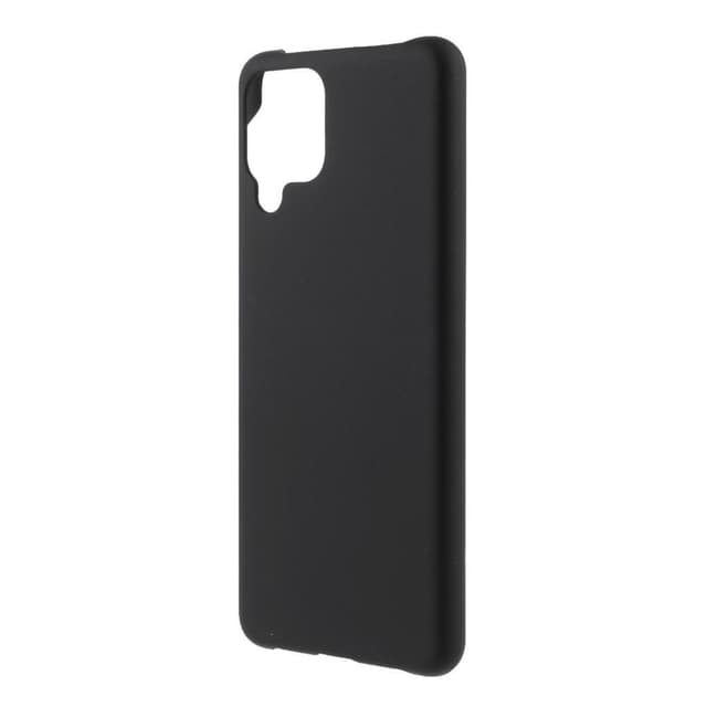 Samsung Galaxy A22 4G Rubberized Hård Plast Skal - Svart