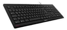 Cherry Stream -tastatur, nordisk layout, sort