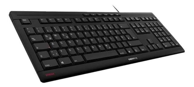 Cherry Stream -tastatur, nordisk layout, svart