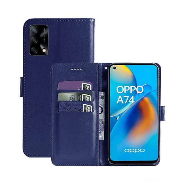 Lommebokdeksel 3-kort Oppo A74 4G  - Mørke blå