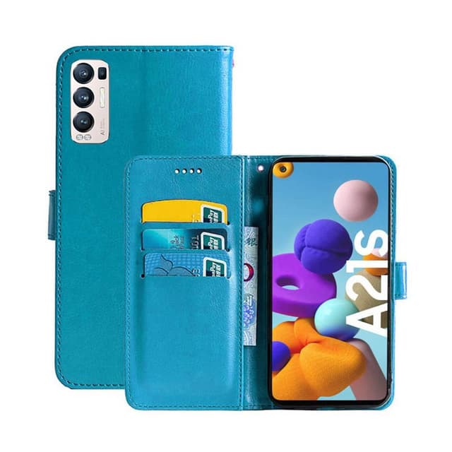 Wallet Cover 3-kort Oppo Find X3 Neo 5G  - Lyseblå
