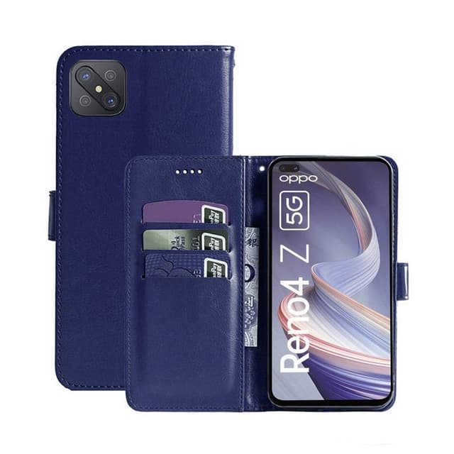 Lompakkokotelo 3-kortti Oppo Reno4 Z 5G  - tumma