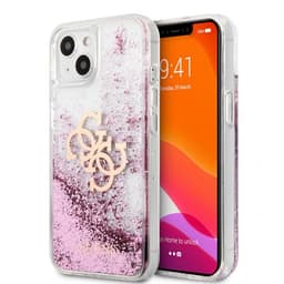 Guess iPhone 13 Mini Cover Liquid Glitter Lyserød