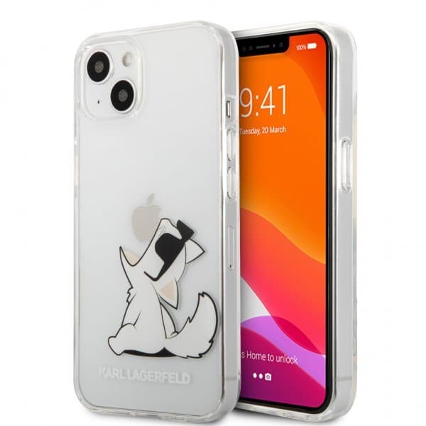 Karl Lagerfeld iPhone 13 Mini Skal Choupette Fun Transparent