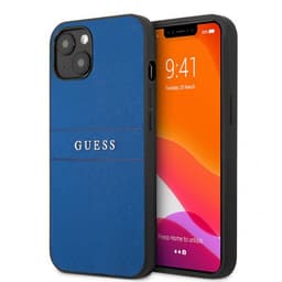 Guess iPhone 13 Kuori Hot Stamp Metal Logo Sininen