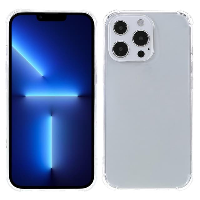 iPhone 13 Pro Max Transparant mjukt TPU Skal Med Förstärkta Hörn