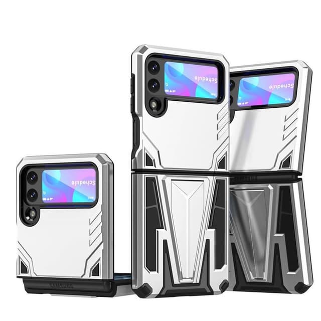 Iskunkestäva kuori 3i1 Samsung Galaxy Z Flip 3  - hopea