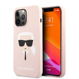 Karl Lagerfeld iPhone 13 Pro Max Cover Liquid Silicone Ljusrosa