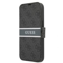 Guess iPhone 13 Pro Max Fodral Printed Stripe Grå