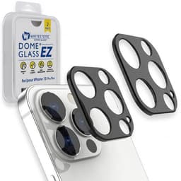Whitestone Dome iPhone 13 Pro Max Linsebeskyttelse Camera EZ 2-pack Svart