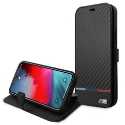 BMW iPhone 13 Mini Etui Tricolor Carbon Effect Sort