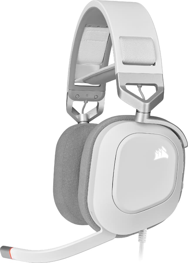 Corsair HS80 RGB USB gaming headset (hvit)