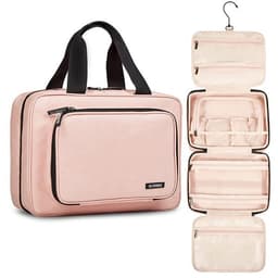 Reisesminkeveske med stor kapasitet - Rosa