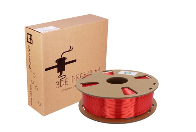 3DE Premium - PLA Silky - Red - 1.75mm - 1kg / Default Title