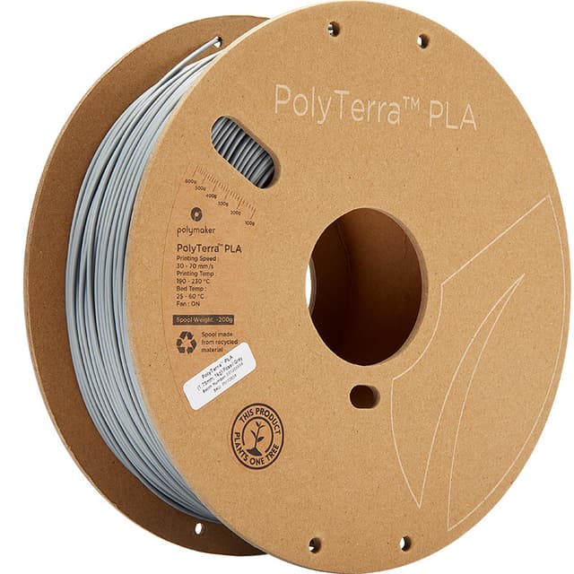 Polymaker - PolyTerra PLA - Fossil Grey - 1.75mm - 1kg / Default Title