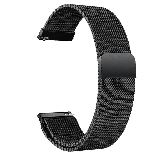 SKALO Milanese Loop to Samsung Watch 6 Classic 43mm/47mm - Musta