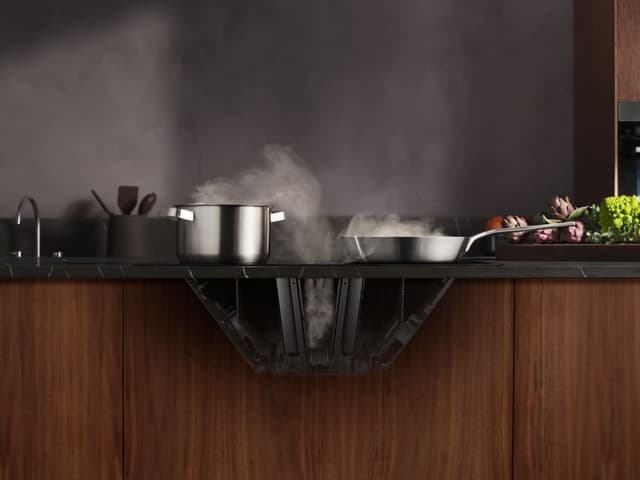 Automatisk viftekontroll. Justeres mens du lager mat