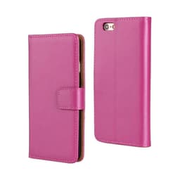 SKALO iPhone 6/6S Plånboksfodral Äkta Skinn - Cerise