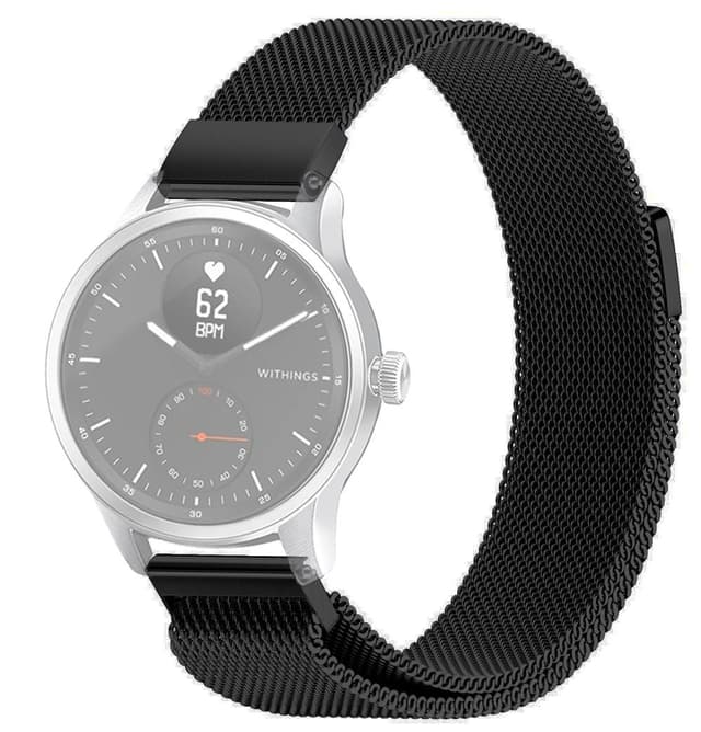 SKALO Milanese Loop to Huawei Watch GT 5 41mm - Musta