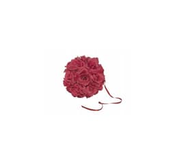 Dekor 'Blomsterkuler, rød' 17cm