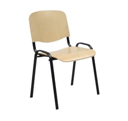 Gjestestol ISO bøk/sort