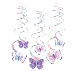 Dekoration 'Swirls Butterfly Flutter', 6 st