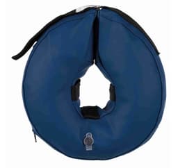 Beskyttelseskrage, oppblåsbar, S: 24–31 cm/9,5 cm, blå