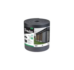 Hagegjerde skjermlist SOLID 19cm x 26m, 1200g/m² mørk grå
