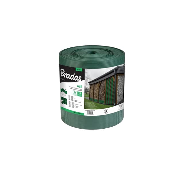 Hagegjerde skjermlist SOLID 19cm x 26m, 1200g/m² grønn