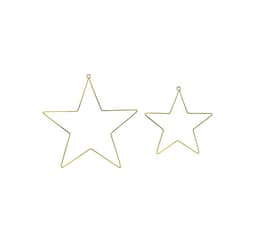 Dekorstjerner, metall, 2 stk