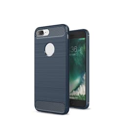 SKALO iPhone 7/8 Plus Armor Carbon Iskunkestävä TPU suojakuori - Sininen