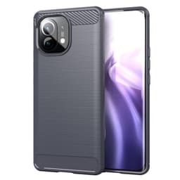 Stöttåligt Armor Carbon TPU-skal Xiaomi Mi 11 Lite - Grå