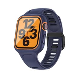 Erstatningsarmbånd med skjermbeskytter Blå Apple Watch 4-6 Gen 41/44mm