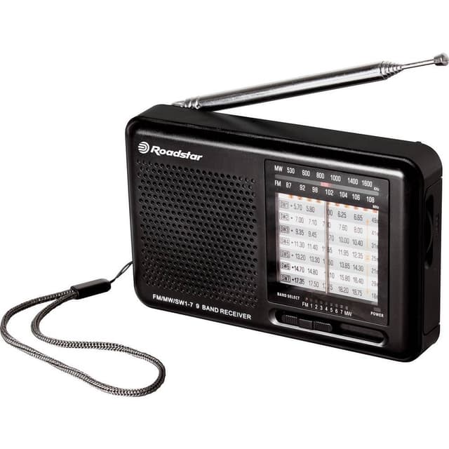 Kuffertradio Roadstar TRA-2989 KW, AM (1018), FM Sort