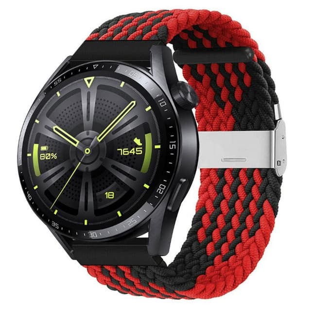 Punottu elastinen rannekoru Huawei Watch GT3 (46mm) - Punainen/Musta