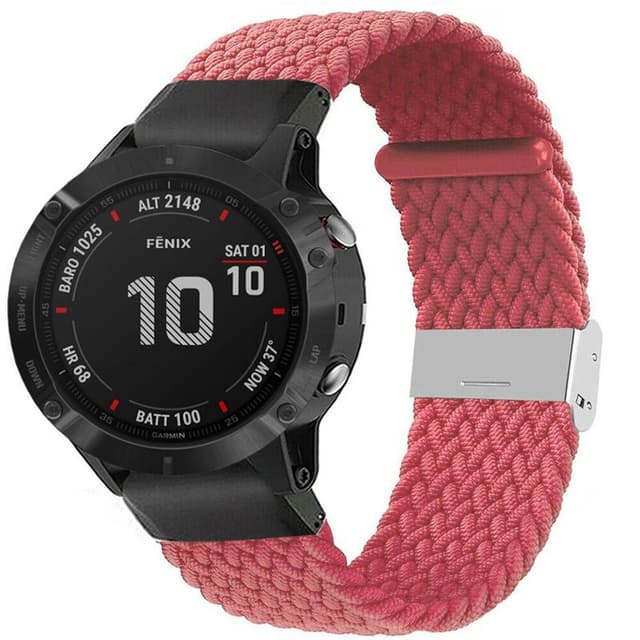 Punottu elastinen rannekoru Garmin Fenix 6 - Aprikoosin