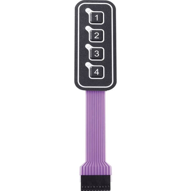 Membran-keypad Knappsats-matris 1 x 4 APEM AC3559ILL 1