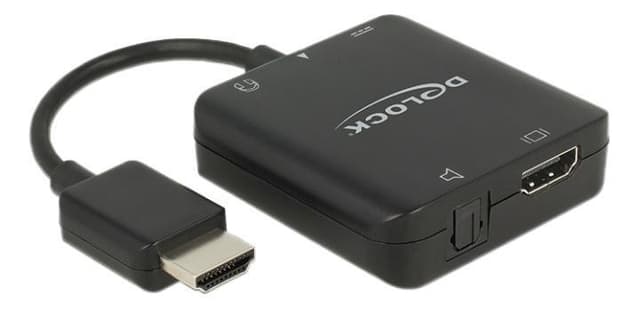 DeLOCK muunnin, erottaa äänisignaalin HDMI-signaalista