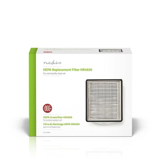 Nedis Ersättnings Active HEPA-filter | Ersättning för: Philips | Vit