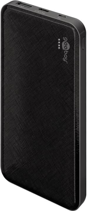 Goobay Powerbank Slimline 10.000 mAh kraftfulde 10.000 mAh i et praktisk og kompakt design med status-LED'er