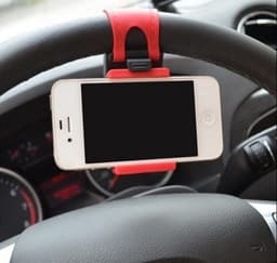 Universal mobiltelefonholder for ratt, rød